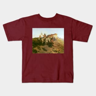 Prowlers of the Prairie by Olaf Seltzer Kids T-Shirt